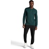 Gaiam Men’s Cozy & Cool Henley Shirt, Standard Fit, Stretch Midweight Micro Waffle Jacquard Material(Pine Grove Heather)