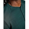 Gaiam Men’s Cozy & Cool Henley Shirt, Standard Fit, Stretch Midweight Micro Waffle Jacquard Material(Pine Grove Heather)