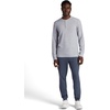 Gaiam Men’s Cozy & Cool Henley Shirt, Standard Fit, Stretch Midweight Micro Waffle Jacquard Material(Sleet Heather)