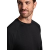 Gaiam Men’s Flow State Long Sleeve Crewneck Top, Standard Fit, Stretch Midweight Material(Black)