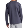 Gaiam Men’s Flow State Long Sleeve Crewneck Top, Standard Fit, Stretch Midweight Material(Cool Grey Heather)