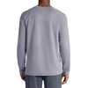 Gaiam Men’s Flow State Long Sleeve Crewneck Top, Standard Fit, Stretch Midweight Material(Sleet)