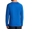 Gaiam Men’s Power Long Sleeve Crewneck Raglan Top, Standard Fit, Stretch Midweight Material(Classic Blue Heather/Navy Heather)