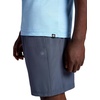 Gaiam mens Namaste Crewneck Top, Relaxed Fit, Stretch Heavyweight Terry Material(Placid Blue Heather)