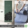 Gaiam Premium Yoga Mat, 6mm Thick Print Mat(Luminary)