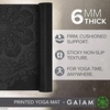 Gaiam Premium Yoga Mat, 6mm Thick Print Mat(Midnight Mandala)