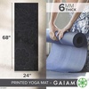 Gaiam Premium Yoga Mat, 6mm Thick Print Mat(Midnight Mandala)