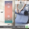 Gaiam Premium Yoga Mat, 6mm Thick Print Mat(Pastel Moon Phases)