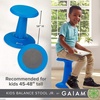 Gaiam Kids Wobble Stool Desk Chair, Flexible Seating(Blue)