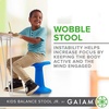 Gaiam Kids Wobble Stool Desk Chair, Flexible Seating(Blue)