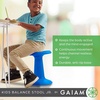 Gaiam Kids Wobble Stool Desk Chair, Flexible Seating(Lime)