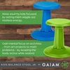 Gaiam Kids Wobble Stool Desk Chair, Flexible Seating(Lime)