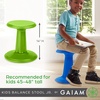 Gaiam Kids Wobble Stool Desk Chair, Flexible Seating(Lime)