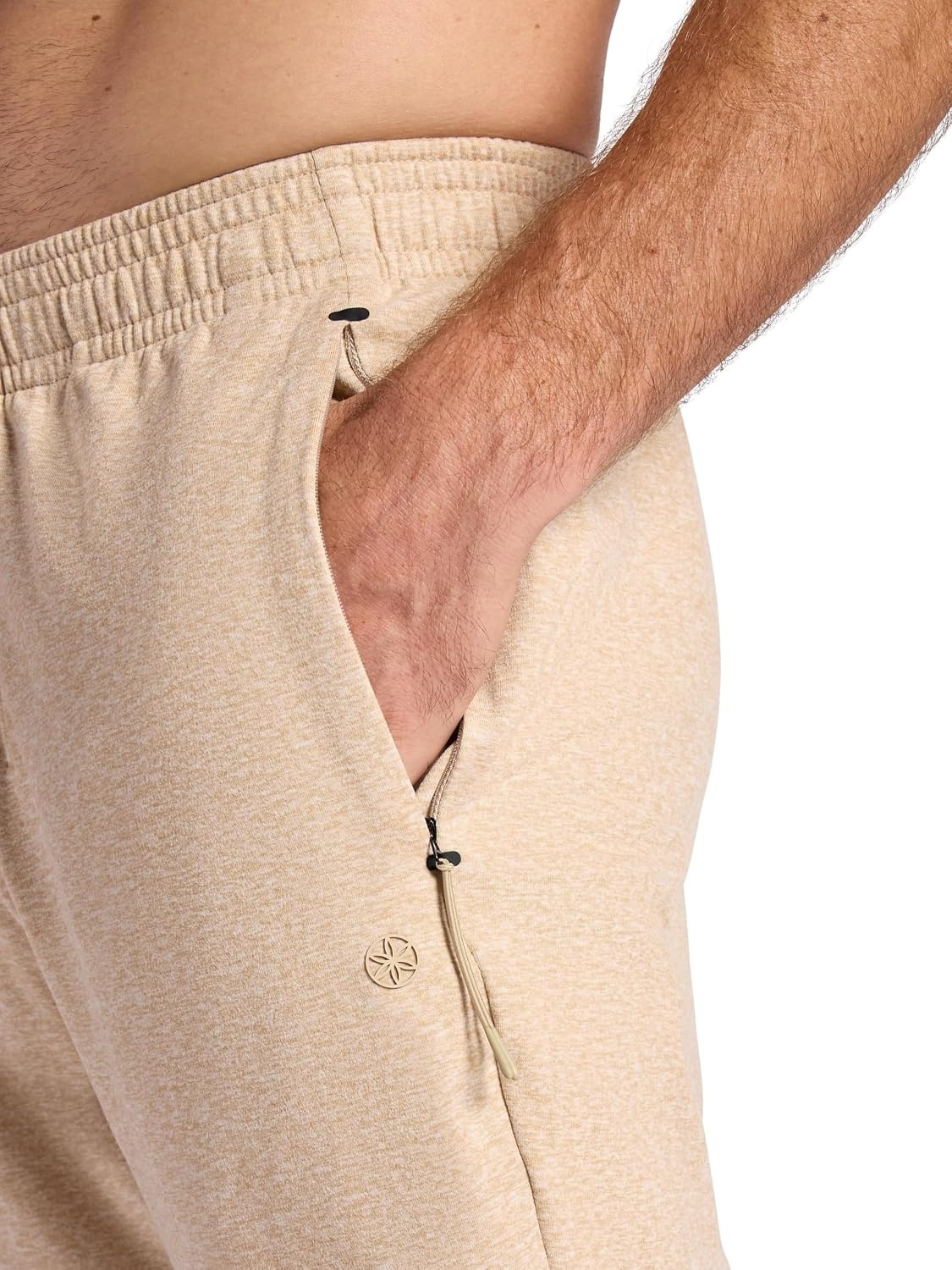 image:imageGaiam Mens Inner Strength Jogger Standard Fit 30 Inseam Stretch Midweight MaterialHumus Heather
