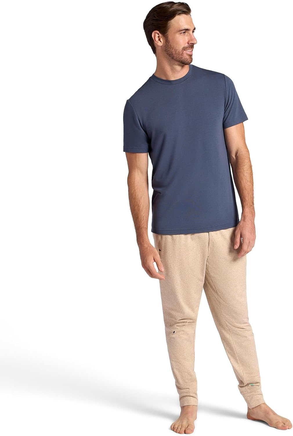 image:imageGaiam Mens Inner Strength Jogger Standard Fit 30 Inseam Stretch Midweight MaterialHumus Heather