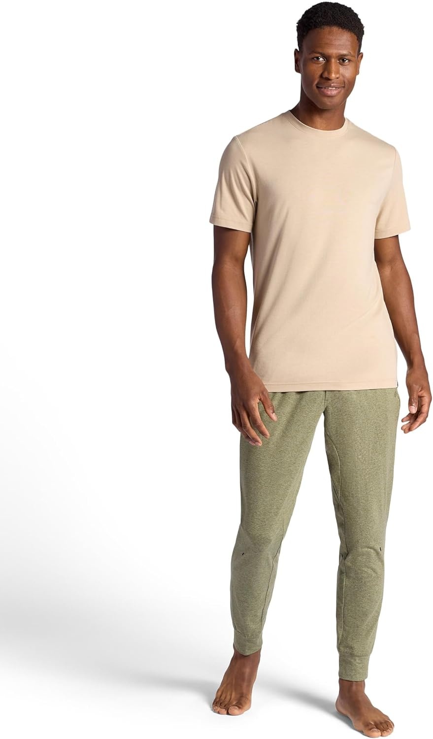 image:imageGaiam Mens Inner Strength Jogger Standard Fit 30 Inseam Stretch Midweight MaterialSea Spray Heather
