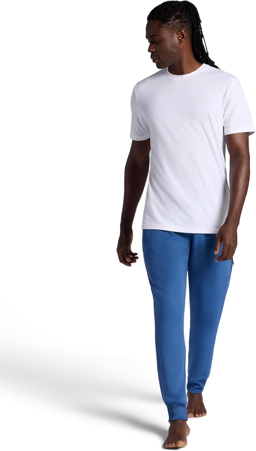 image:imageGaiam Mens Mantra Jogger Standard Fit 30 Inseam Stretch Midweight MaterialTrue Navy