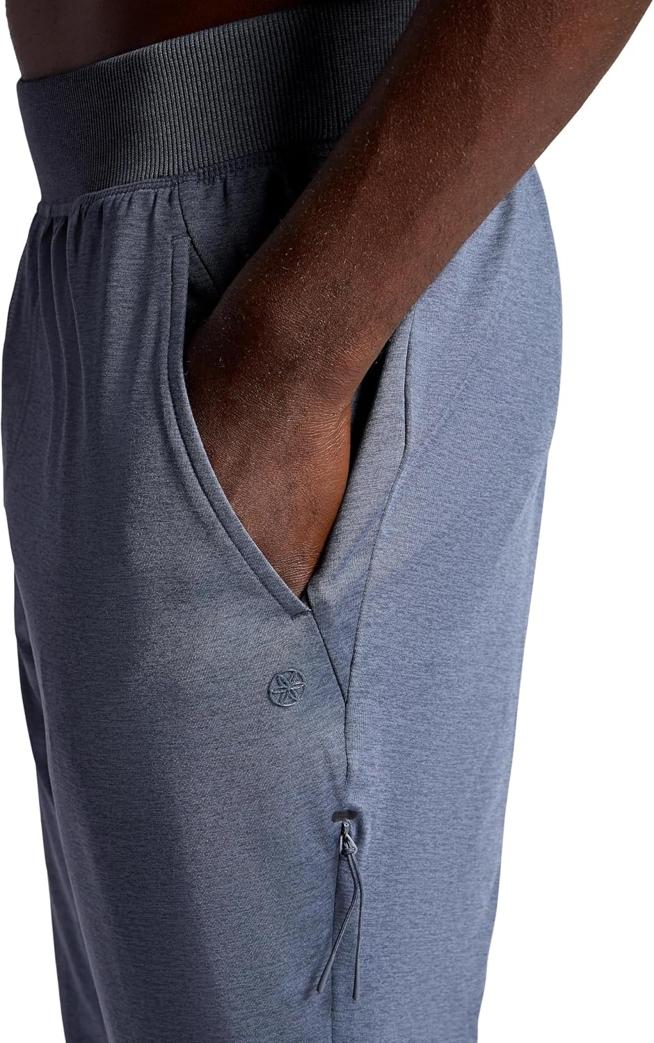 image:imageGaiam Mens Serenity Flow Jogger Standard Fit 30 Inseam Stretch Midweight MaterialCool Grey Heather