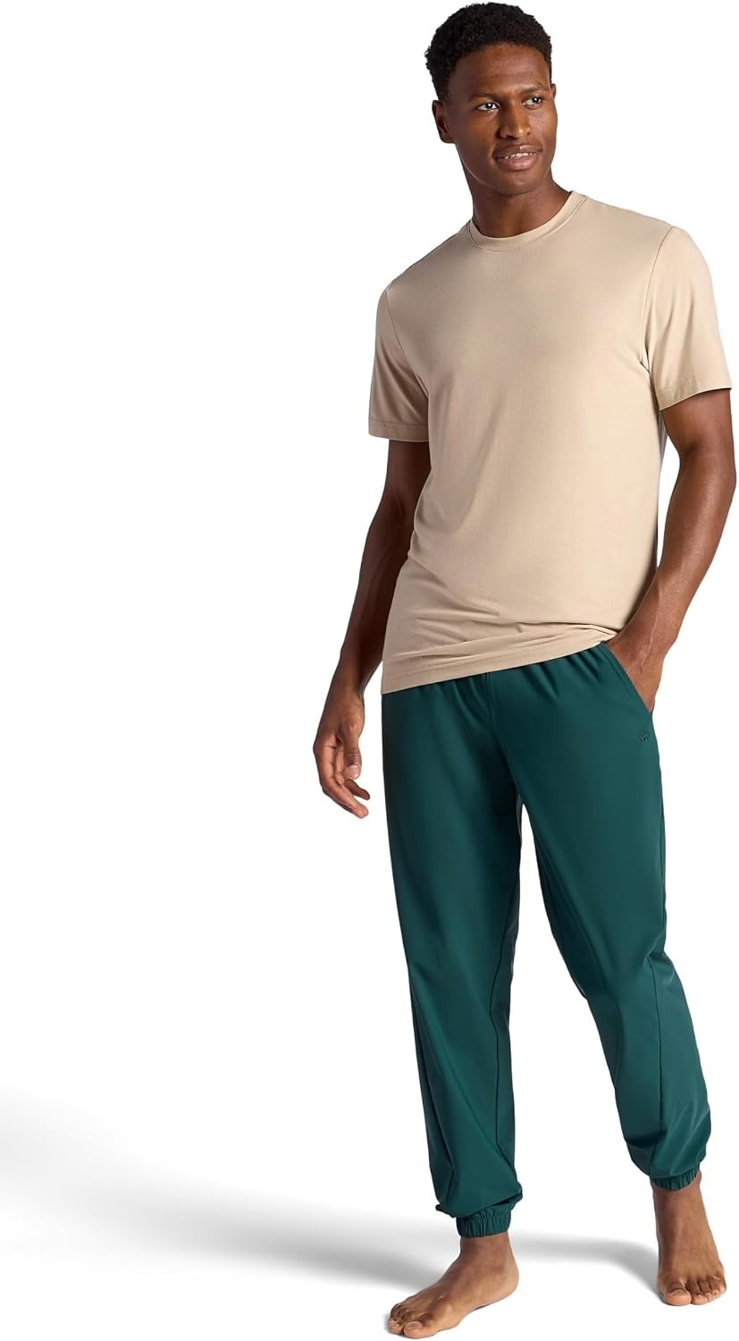 image:imageGaiam Mens Warrior Pose Pant Standard Fit 31 Inseam Stretch Lightweight Material MoistureWickingPonderosa Pine