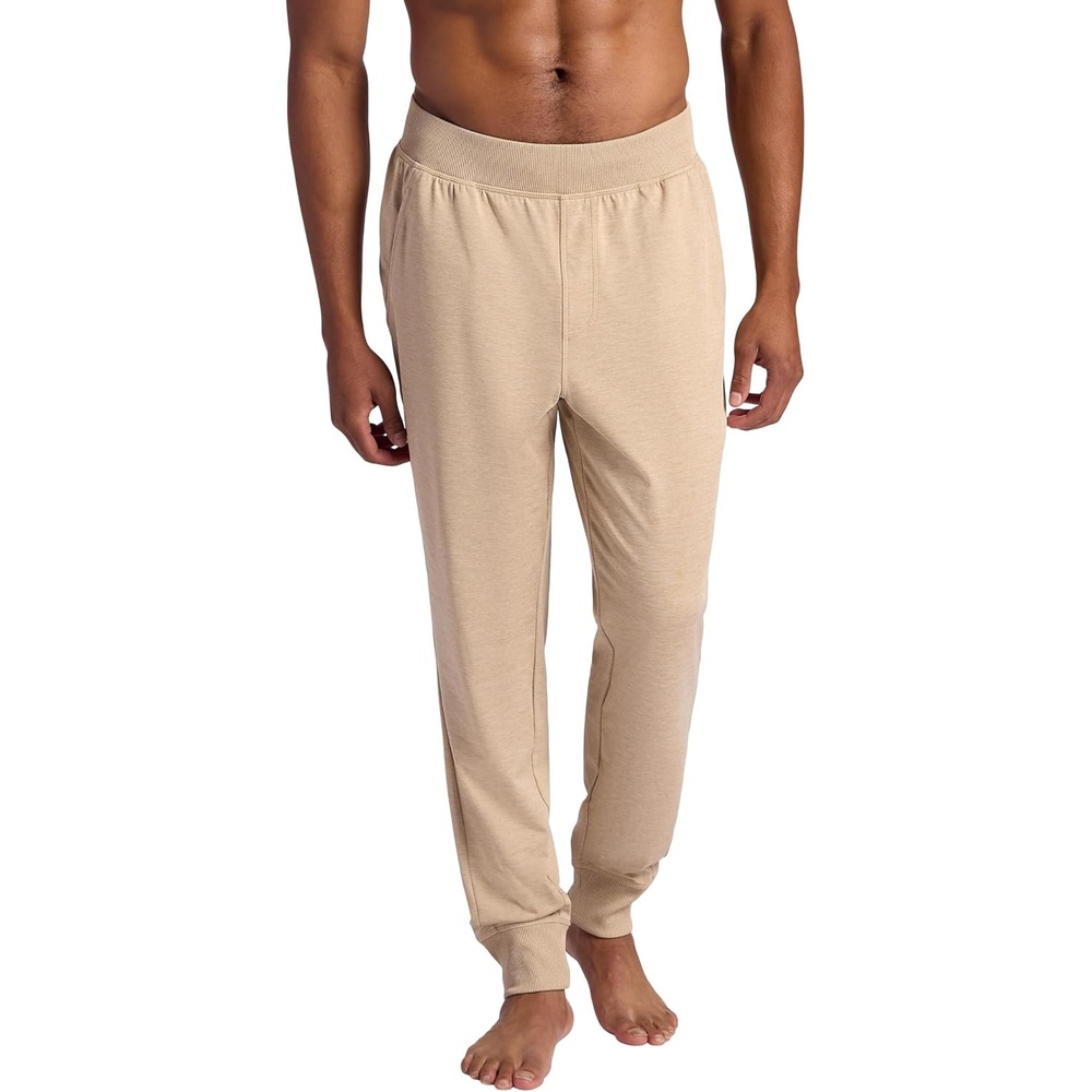 image:imageGaiam Mens Serenity Flow Jogger Standard Fit 30 Inseam Stretch Midweight MaterialHumus Heather