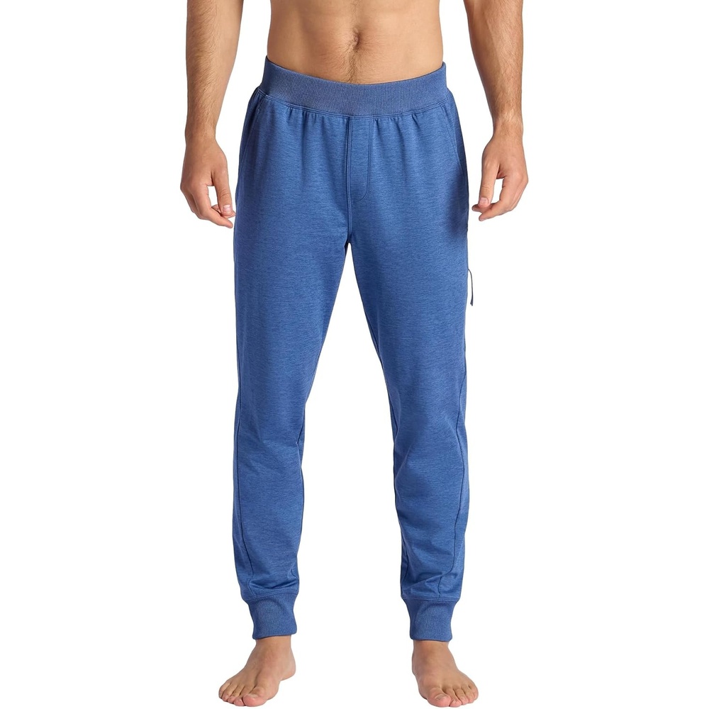 image:imageGaiam Mens Serenity Flow Jogger Standard Fit 30 Inseam Stretch Midweight MaterialTrue Navy Heather