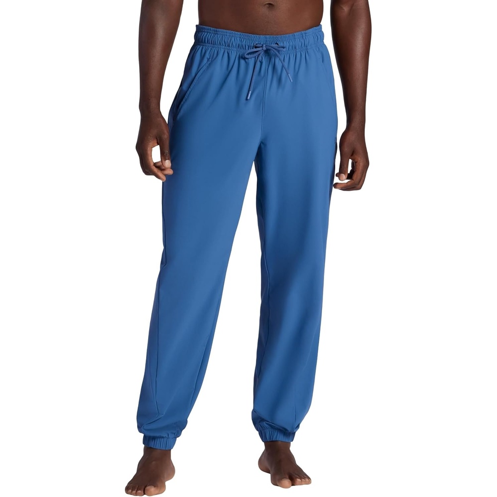image:imageGaiam Mens Warrior Pose Pant Standard Fit 31 Inseam Stretch Lightweight Material MoistureWickingTrue Navy