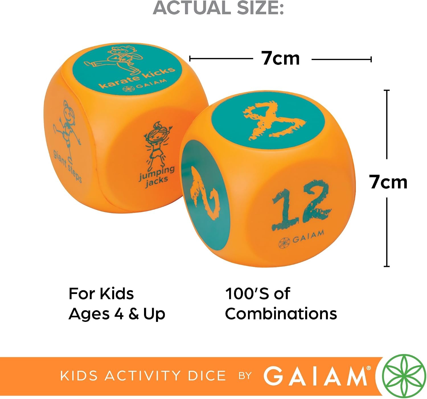 image:imageKidnasium Exercise Dice amp Activity Coins Soft Foam 6Sided Movement Dice Fun Educational Classroom Gym Learning Game for Active Boys amp Girls Ages 4 and UpExercise Dice