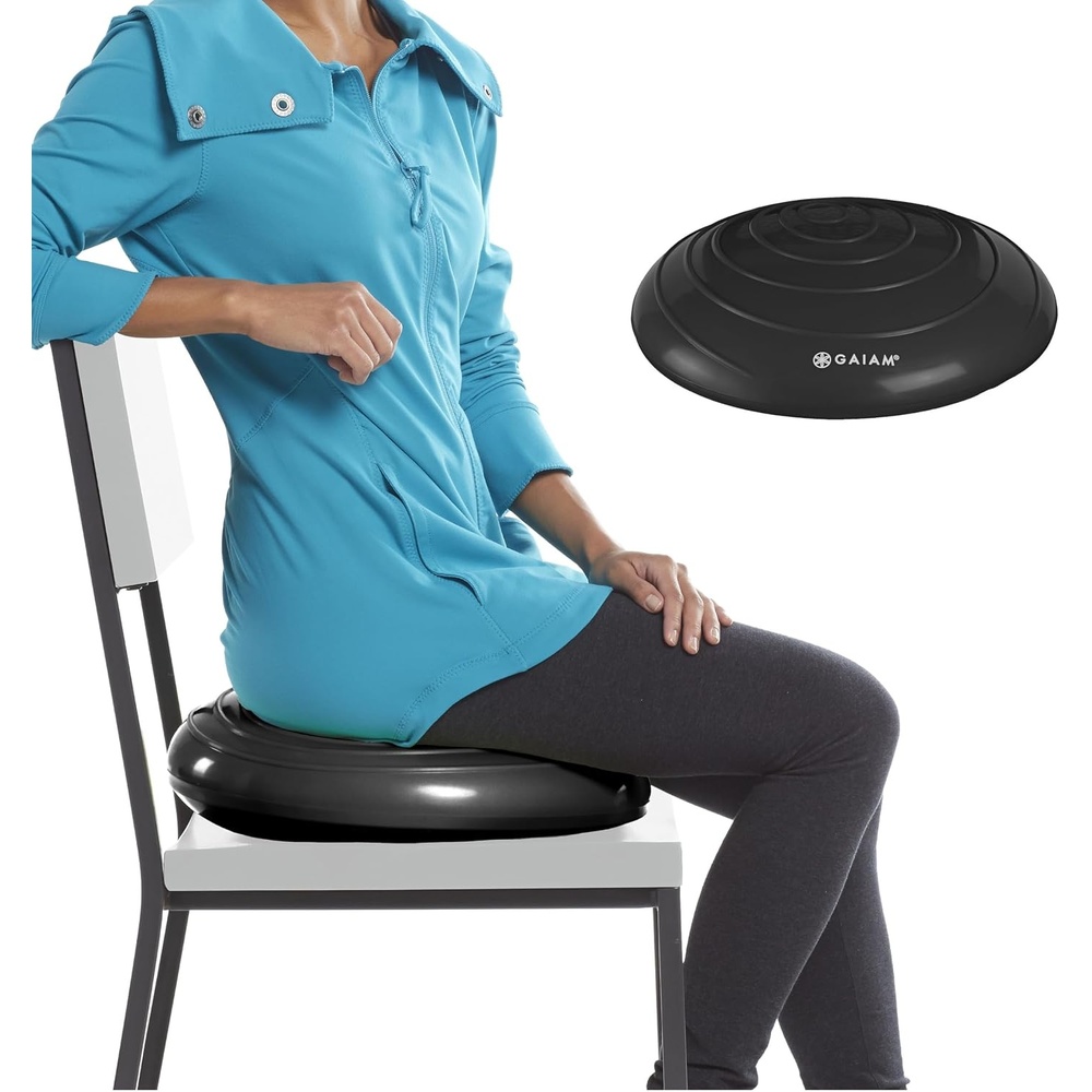 image:imageGaiam Balance Disc Wobble Cushion 16 Core Stability SeatBlack