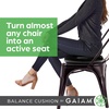 Gaiam Balance Disc Wobble Cushion, 16″, Core Stability Seat(Black Cushion)