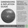 Gaiam Balance Disc Wobble Cushion, 16″, Core Stability Seat(Grey)