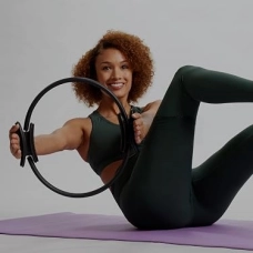 GAIAM non slip yoga mat and FitnessAtHome