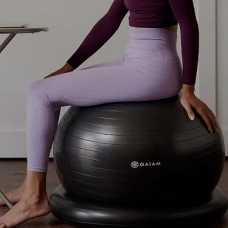 GAIAM non slip yoga mat and FitnessAtHome