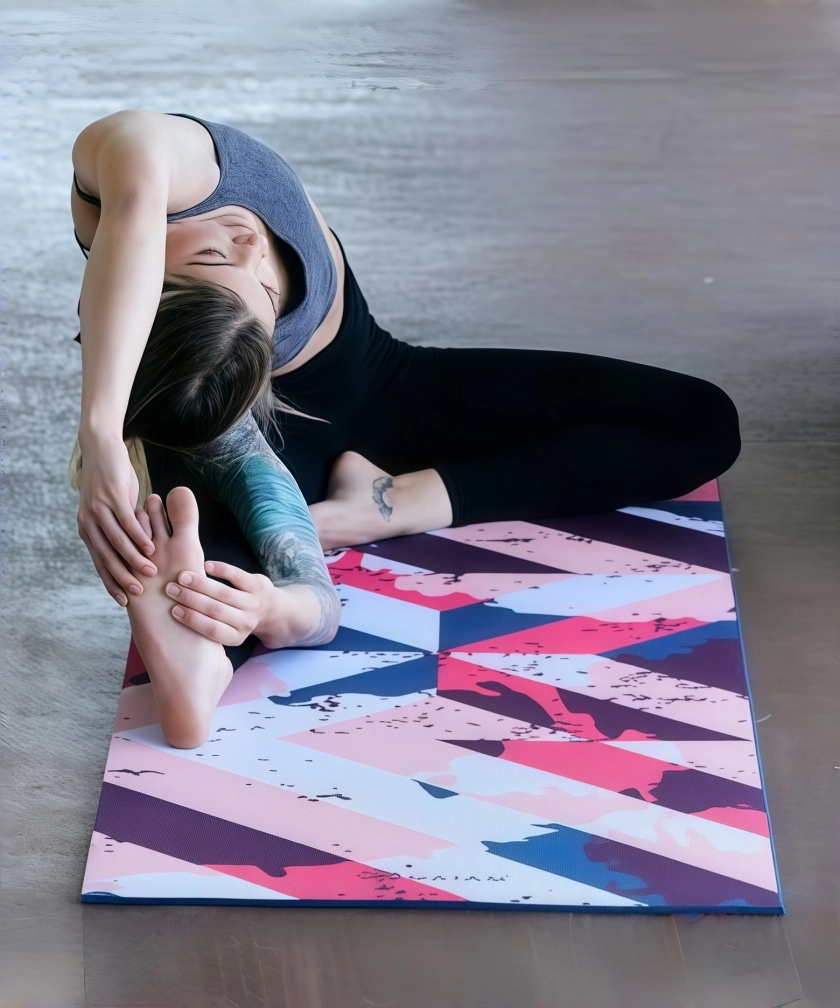 GAIAM non slip yoga mat and FitnessAtHome