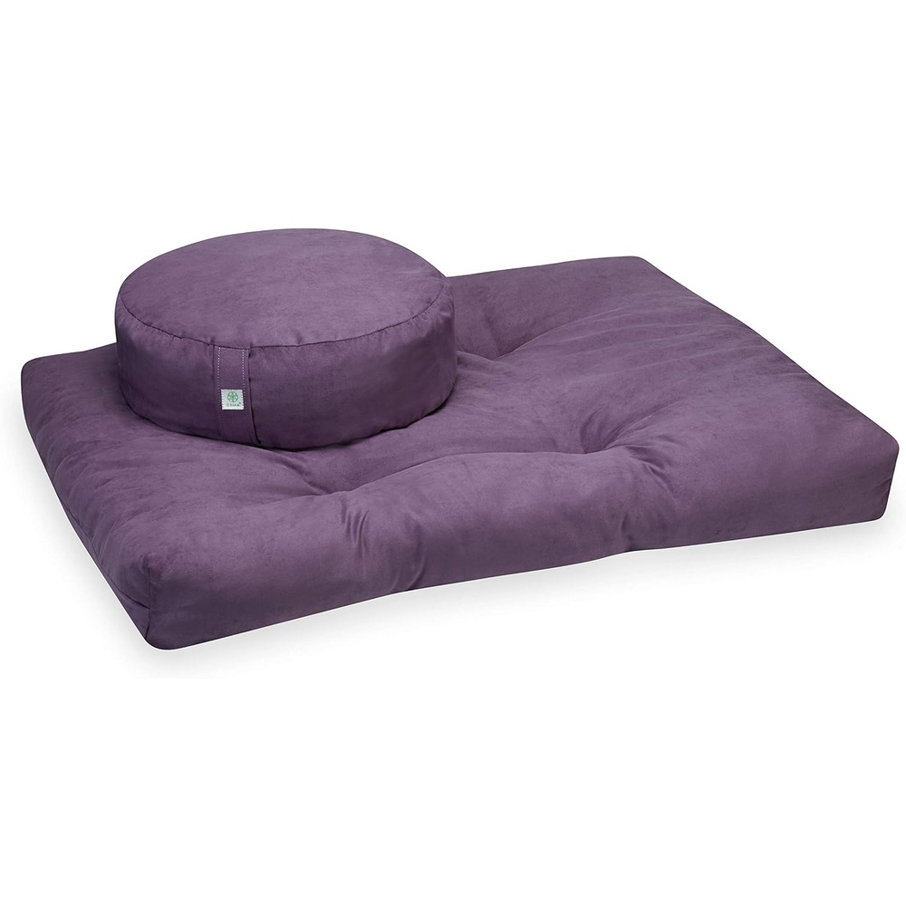 image:imageGaiam Meditation Cushion Zabuton Yoga Pillow Purple Meditation Cushion Zafu Yoga Pillow Purple