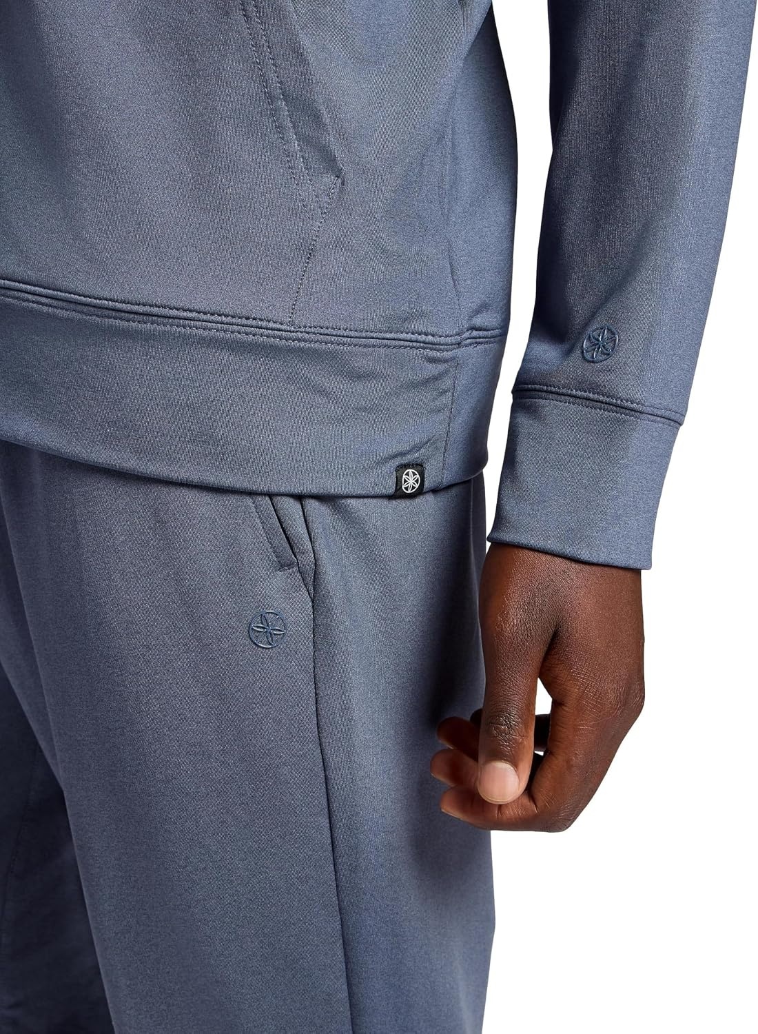 image:imageGaiam Mens Zen Flex Pullover Hoodie Standard Fit Stretch Midweight Terry MaterialCool Grey Heather
