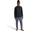 Gaiam Men’s Zen Flex Pullover Hoodie, Standard Fit, Stretch Midweight Terry Material(Black)