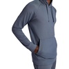 Gaiam Men’s Zen Flex Pullover Hoodie, Standard Fit, Stretch Midweight Terry Material(Cool Grey Heather)