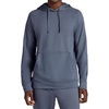 Gaiam Men’s Zen Flex Pullover Hoodie, Standard Fit, Stretch Midweight Terry Material(Cool Grey Heather)