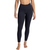 Gaiam Women’s Om High Rise Salutations 7/8 Legging, Slim Fit, 25” Inseam, Moisture-Wicking(Black (Tap Shoe))