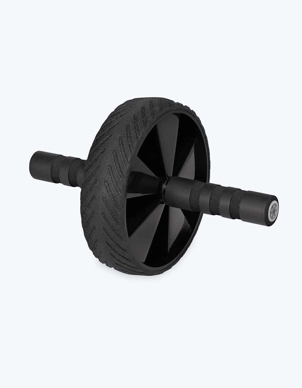 image:imageGaiam Essentials Ab Roller Wheel Knee Pad Abs Exercise Equipment Trainer with Comfort Grip Handles amp Large Non Skid Wheel Black