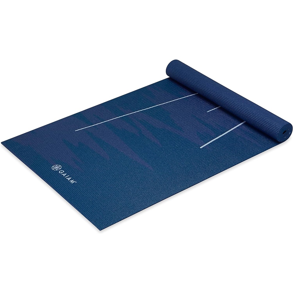 image:imageGaiam Yoga Mat Classic Print 4mm NonSlip MatMoonlit Tide