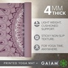 Gaiam Yoga Mat Classic Print, 4mm Non-Slip Mat(Here & Now Dusty Rose)