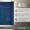 Gaiam Yoga Mat Classic Print, 4mm Non-Slip Mat(Moonlit Tide)