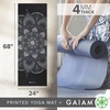 Gaiam Yoga Mat Classic Print, 4mm Non-Slip Mat(Mystic Ink)