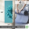Gaiam Yoga Mat Classic Print, 4mm Non-Slip Mat(Vibrant Flourish)