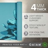 Gaiam Yoga Mat Classic Print, 4mm Non-Slip Mat(Vibrant Flourish)