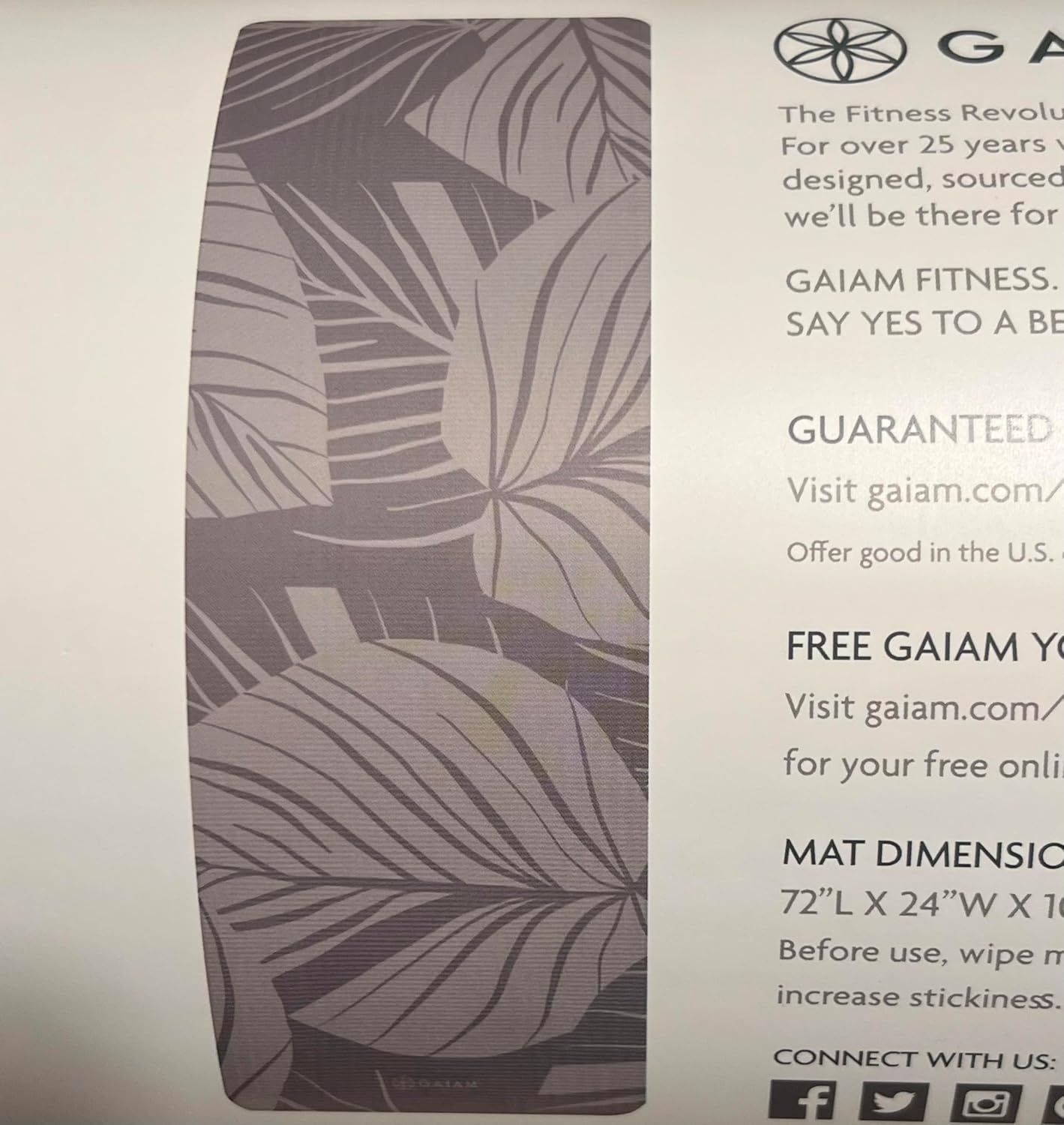 image:imageGaiam Printed Fitness Mat 10mm