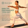 Gaiam Performance TPE Yoga Mat, 6mm Non-Slip(Blush)