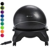 Gaiam Classic Balance Ball Chair, Stability Seat(Charcoal)