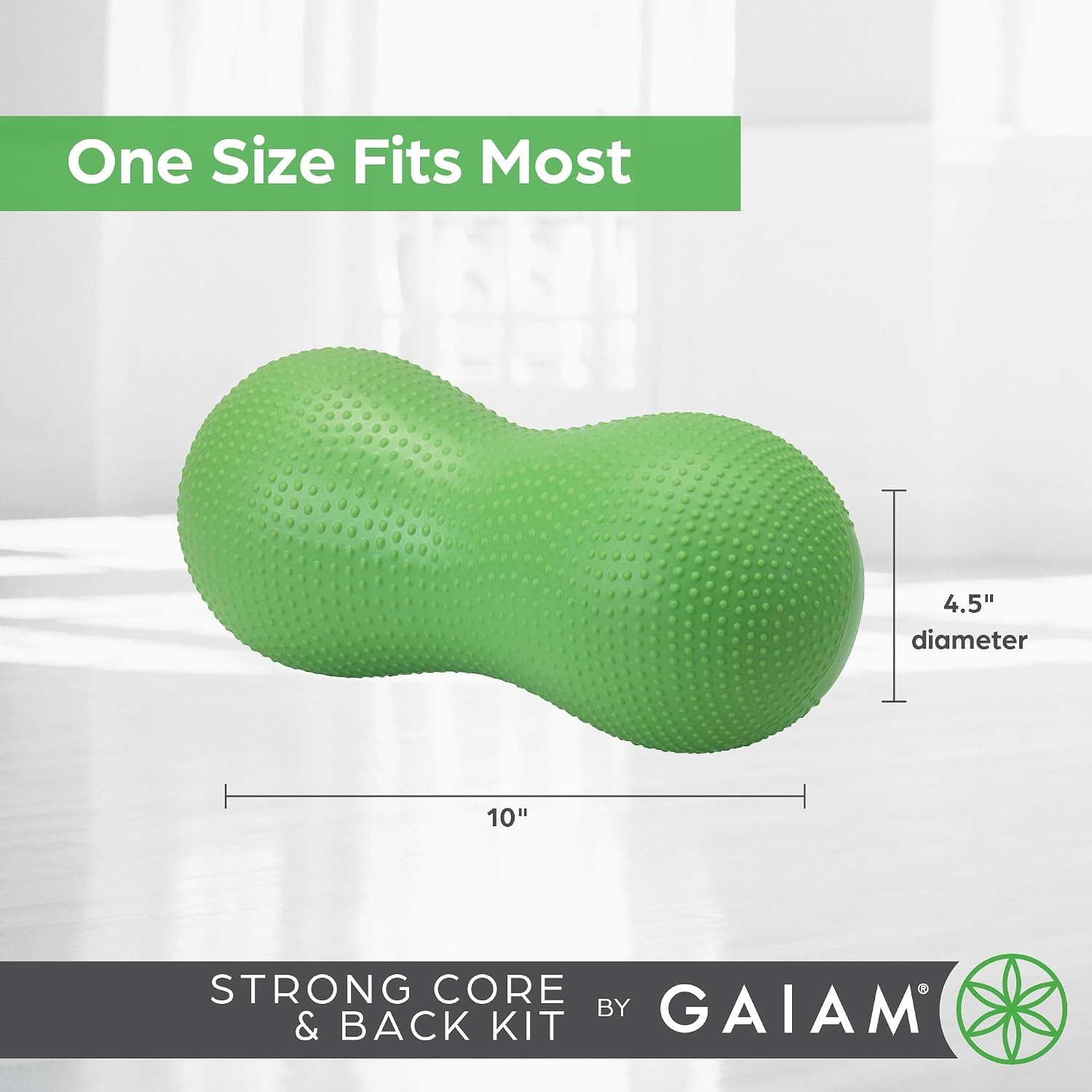 image:imageGaiam Restore Strong Core amp Back Care Massage Kit Green Small